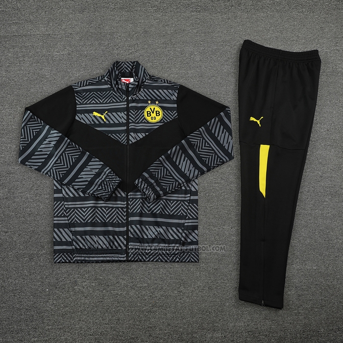 Chandal de Chaqueta del Borussia Dortmund 2022-2023 Gris